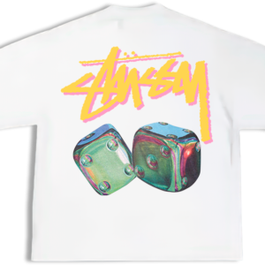 Camiseta Oversize Stüssy Dice Roll Blanca – Edición Limitada