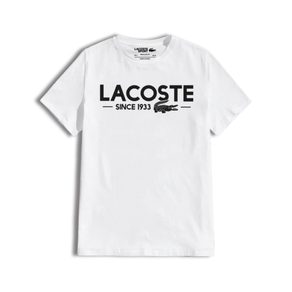 Camiseta Lacoste Negra "Since 1933" - Image 3