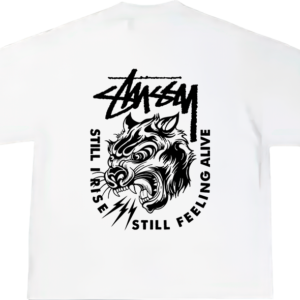Camiseta Oversize Stüssy blanca – Edición Limitada