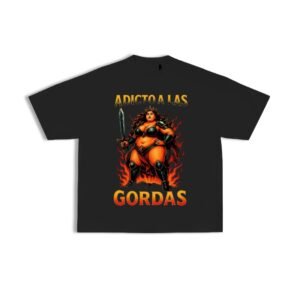 Camiseta oversize adicto a las gordas