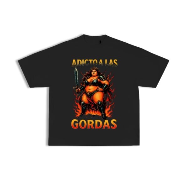 Camiseta oversize adicto a las gordas