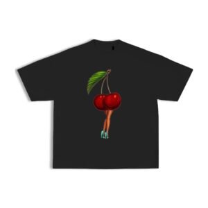 Camiseta oversize cereza