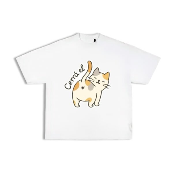 Camiseta oversize gato