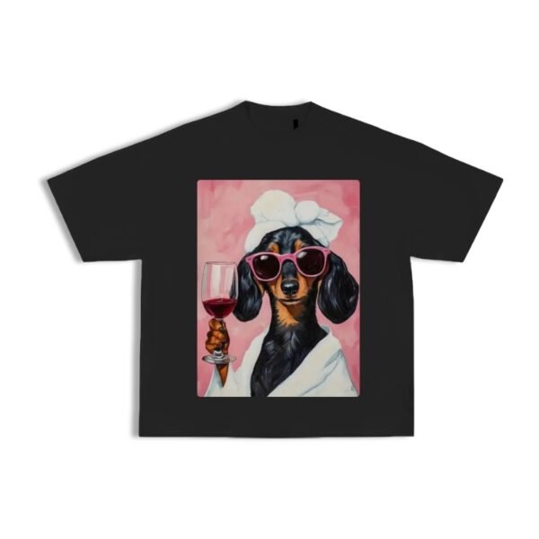 Camiseta oversize perro gafas