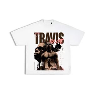 Camiseta oversize travis blanca