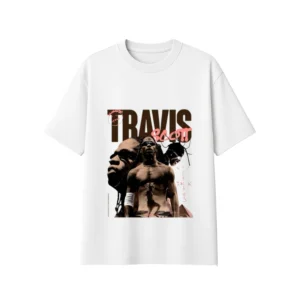 Camiseta oversize travis blanca
