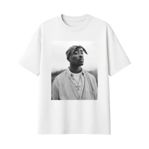 Camiseta oversize 2pac rostro