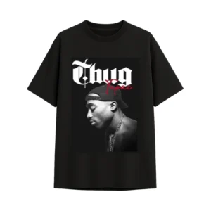 Camiseta oversize 2pac THUG